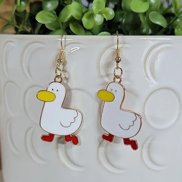 Duck Drop Earrings - Picture 1 of 6